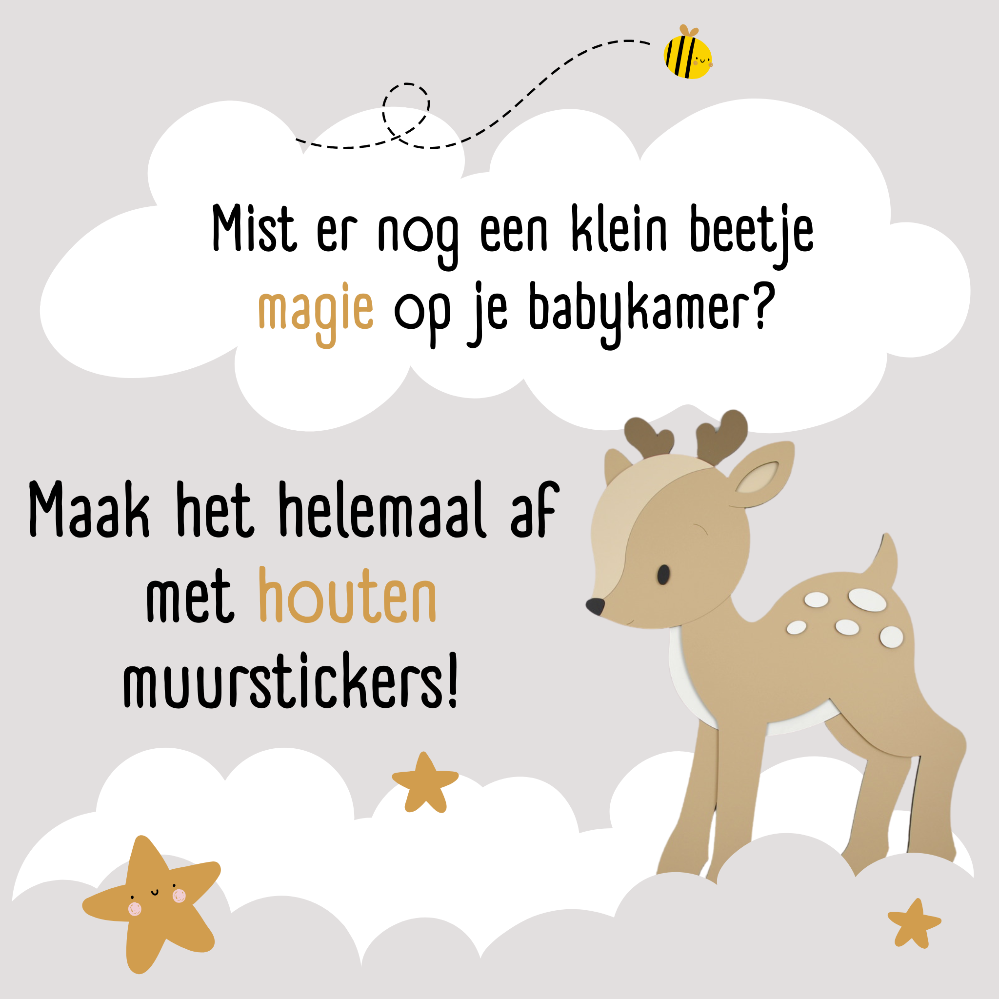 Welkom bij Koosje decoraties houten muurdecoraties voor de babykamer