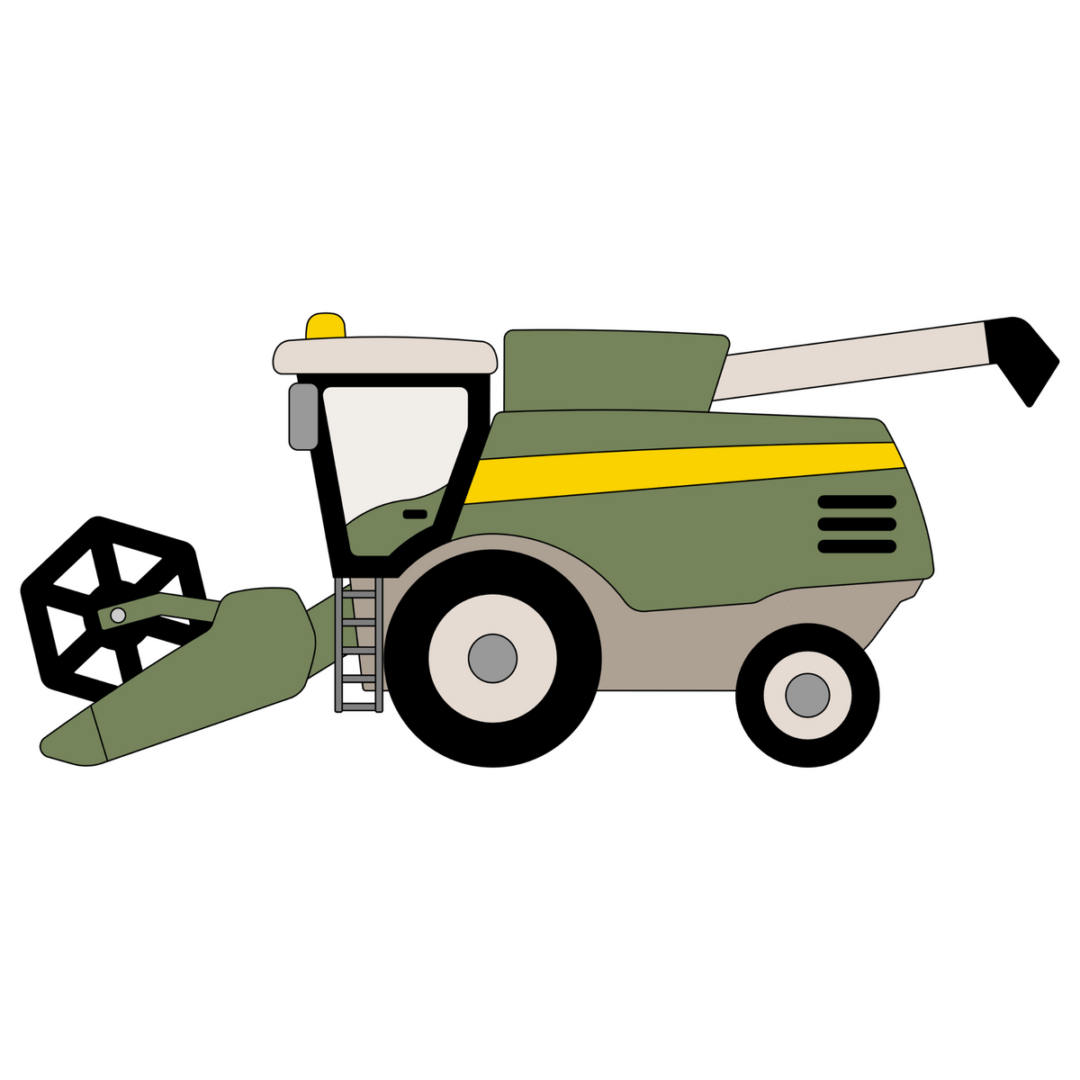 Houten muursticker - Combine - 72x30cm