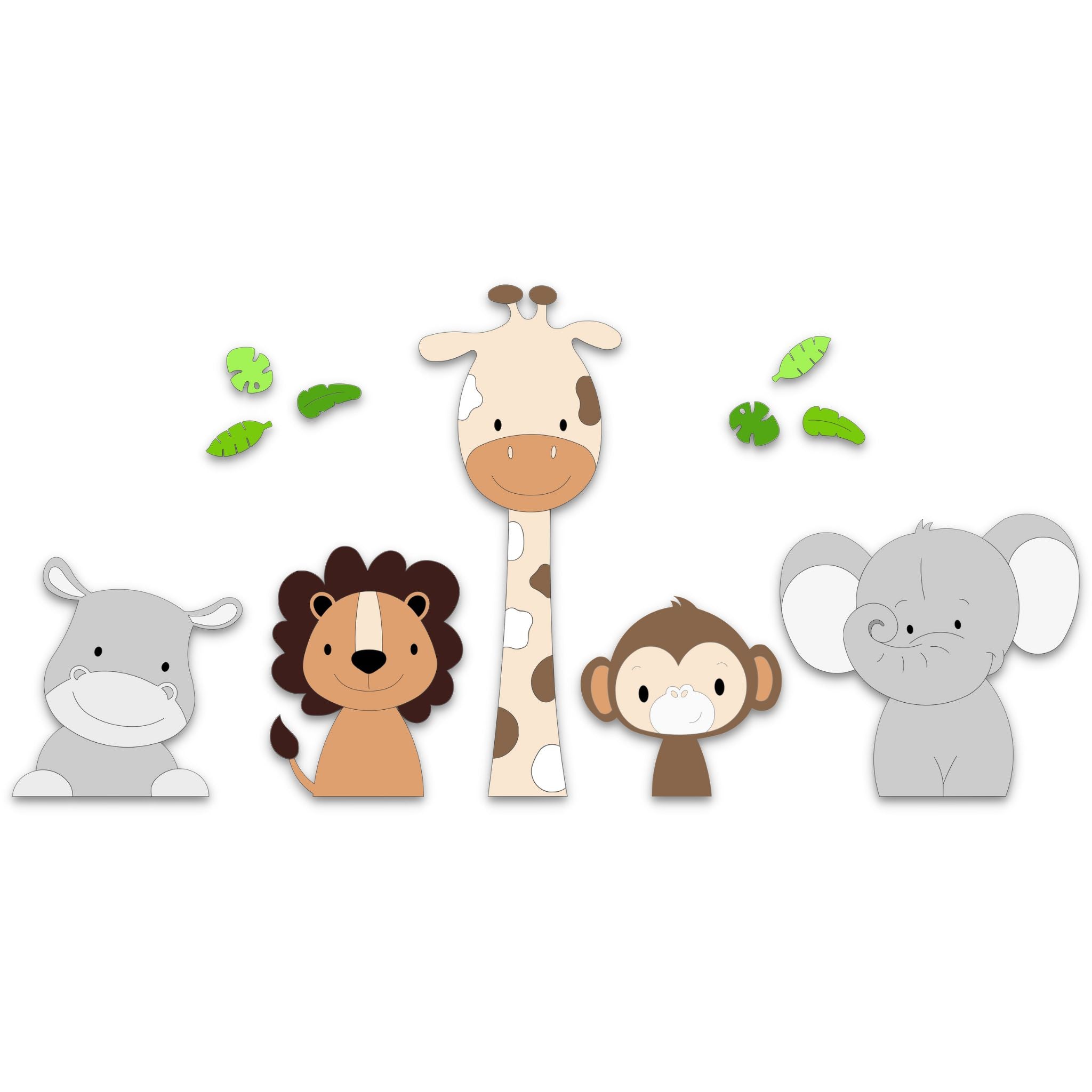 Cabino Knuffel Giraf, Olifant, Tijger, Leeuw, Krokodil Of Haai Cabino Knuffel Giraf, Olifant, Tijger, Leeuw, Krokodil Of Haai
