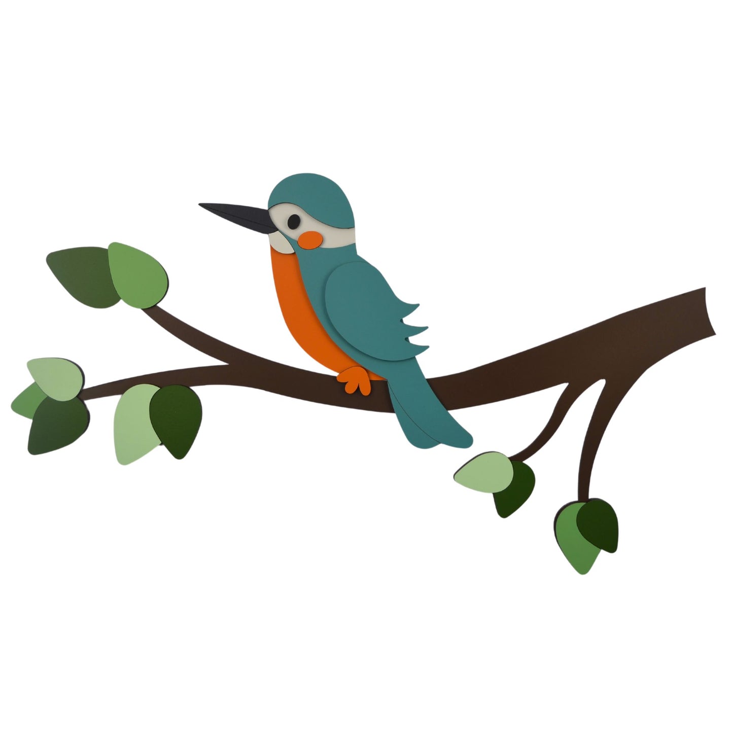 Houten-muurdecoratie-babykamer-tak-ijsvogel