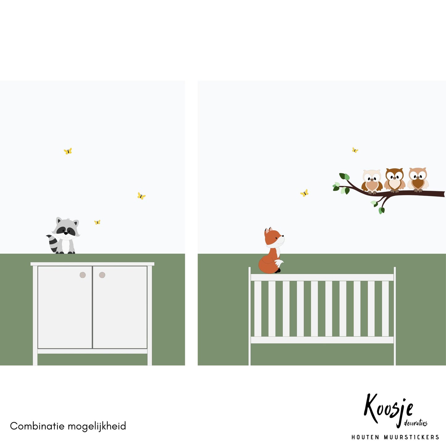 Houten-muurdecoraties-babykamer-tak-uiltjes