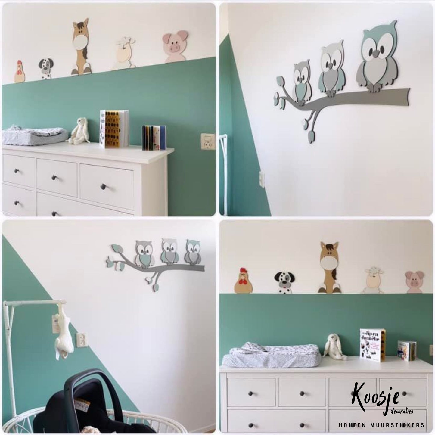 Analyzing image Muurdecoratie-kinderkamer-tak-uiltjes