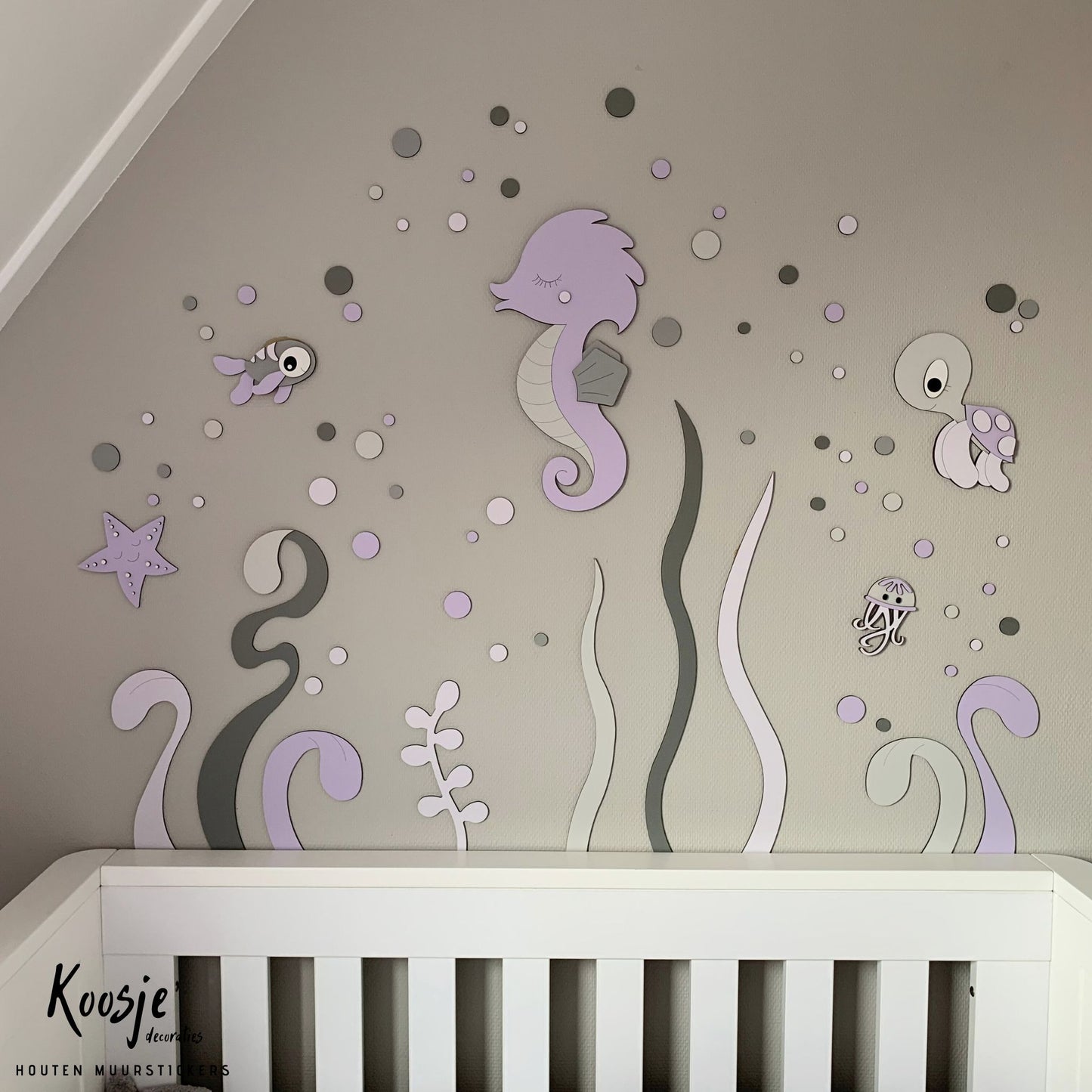 Muurstickers-babykamer-hout-onderwaterwereld