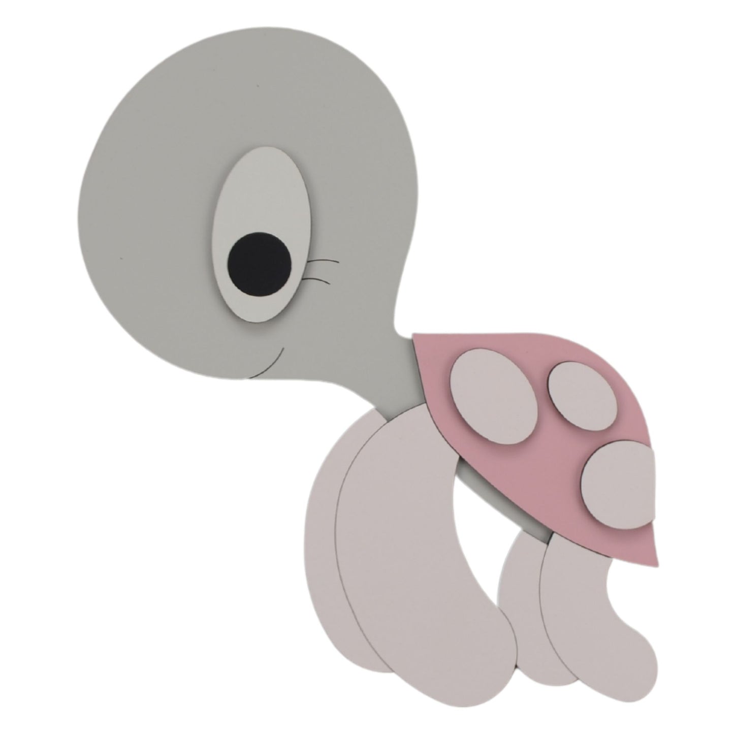 Analyzing image Muurstickers-babykamer-hout-schildpad-grijs