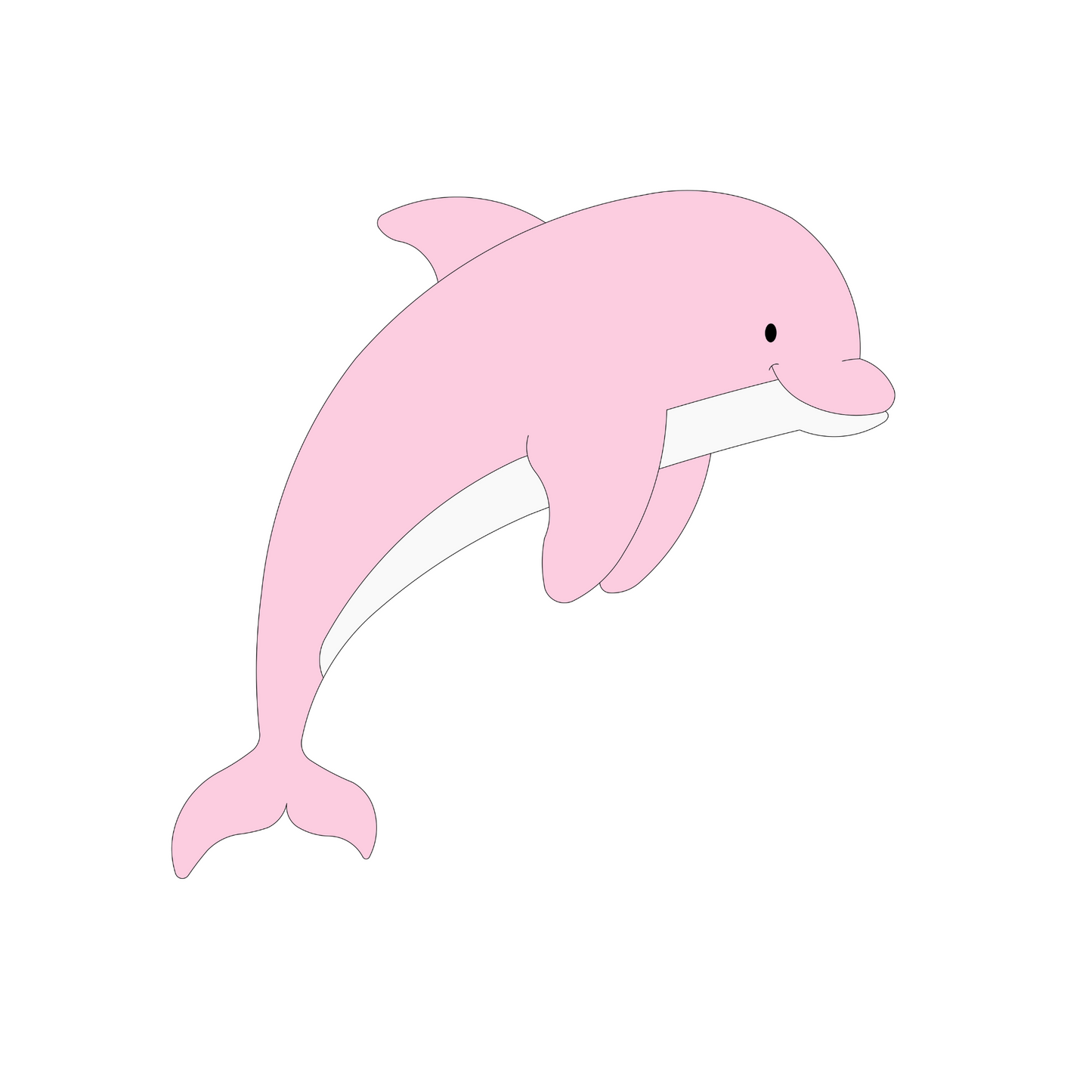 Houten muurdecoraties babykamer dolfijn roze