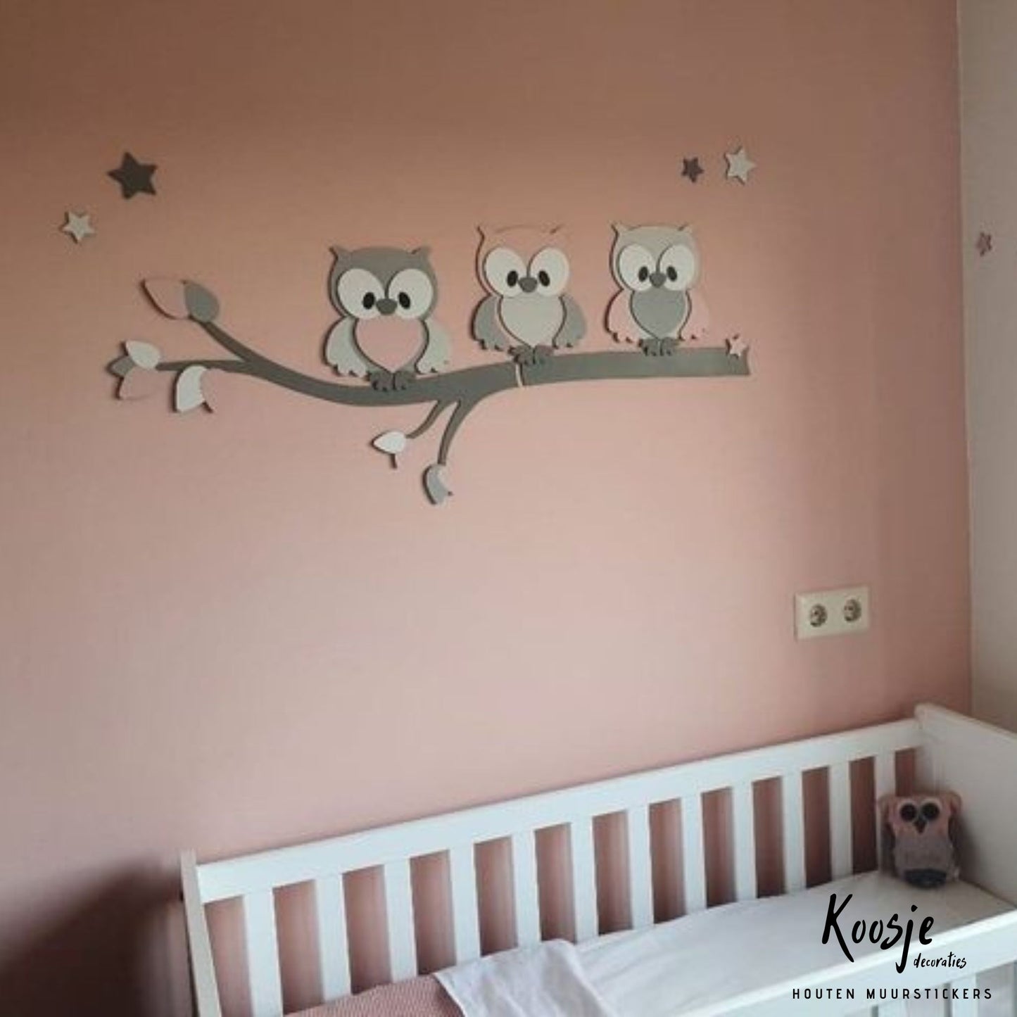 Muurdecoratie-kinderkamer-tak-uiltjes