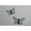 Houten muursticker - Vlinder groot + klein