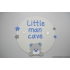 Bord 'Little men cave" - kleur te kiezen (49x49cm)