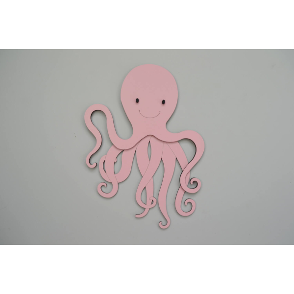 Octopus (22cm x 30cm) - kleur te kiezen