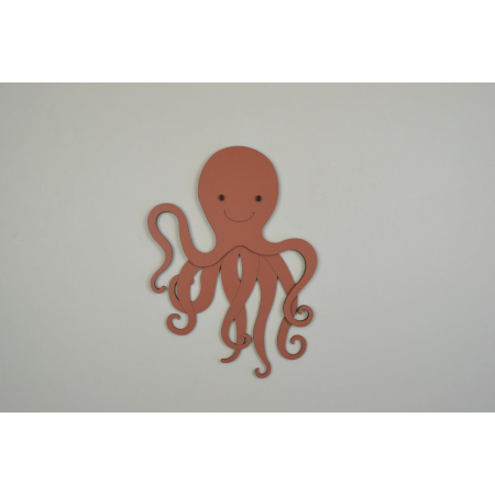 DIY-Octopus - blank - zelf verven en verlijmen (22cm x 30cm)